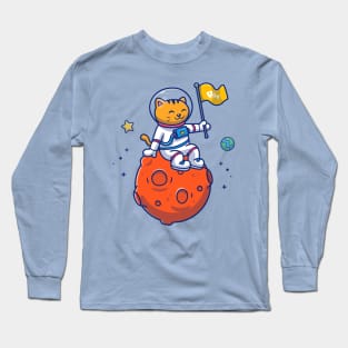 Astronaut Cat Long Sleeve T-Shirt